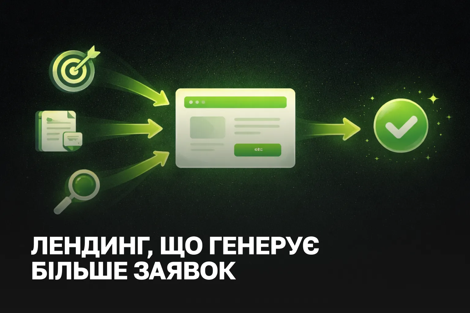 Створення лендінгу для лідів | A/B тестування та впровадження AI чатбота