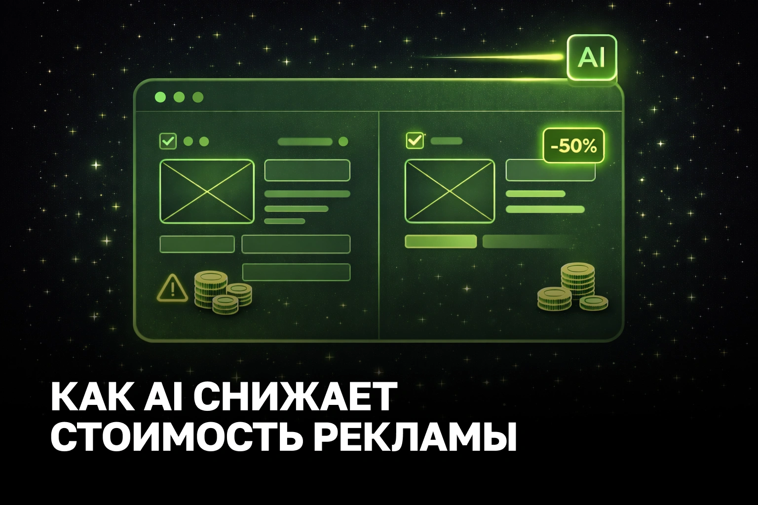 Снижение стоимости рекламы с AI: стратегии, кейсы и окупаемость