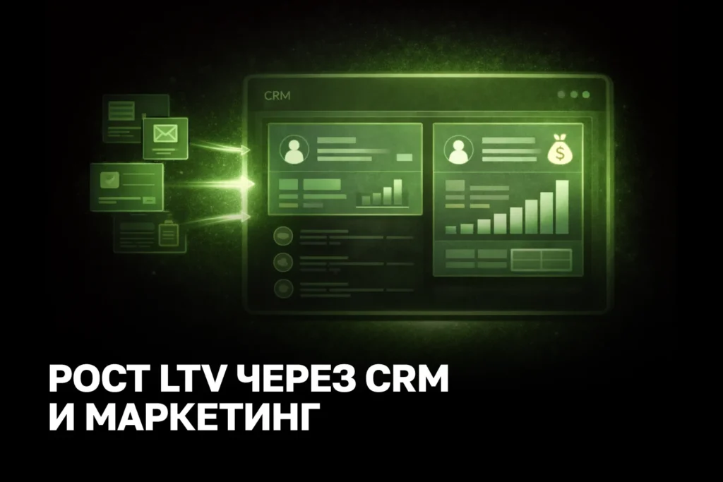 Увеличить LTV клиента помогает связка маркетинга и CRM: сегментация, автоматизация и персональные касания.