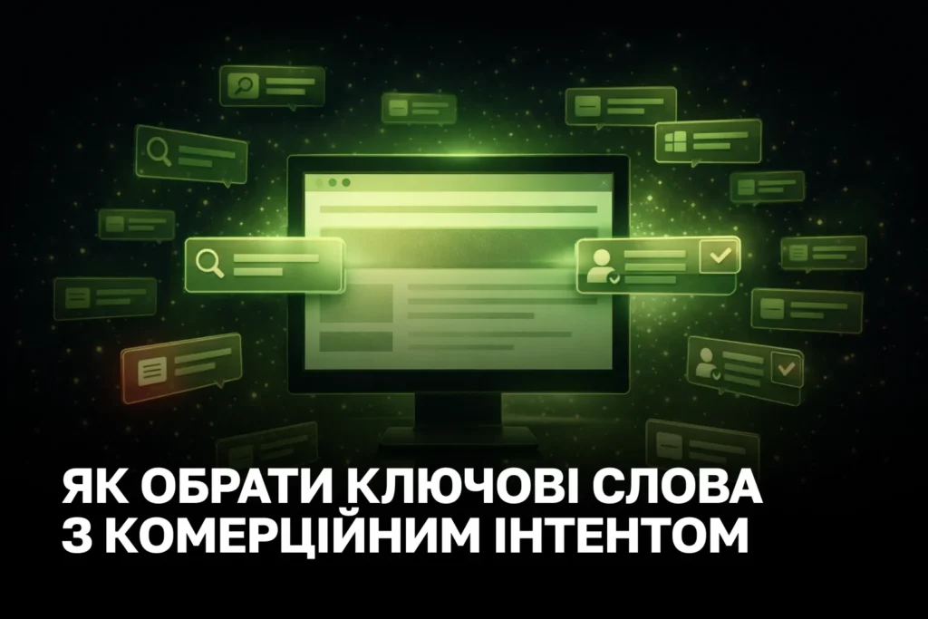 Розбираємо, як обирати ключові слова з комерційним інтентом, щоб отримувати ліди, а не порожні візити.