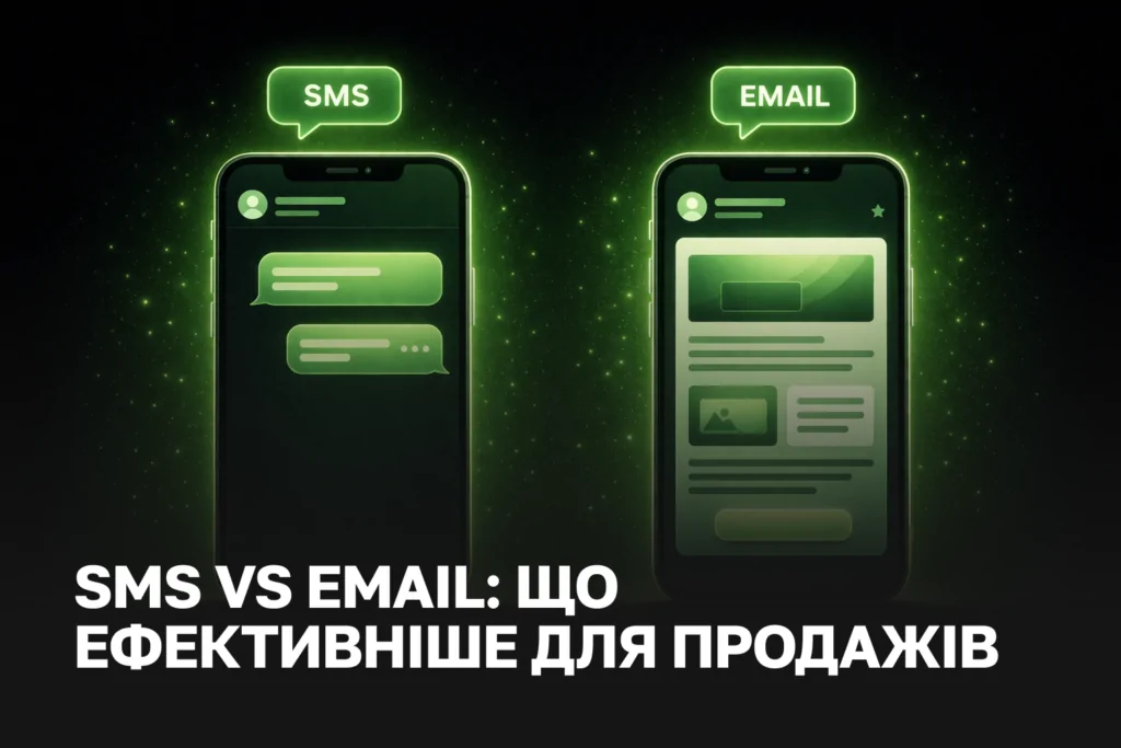 SMS розсилка послуги чи email розсилка послуги | Що ефективніше для повторних продажів