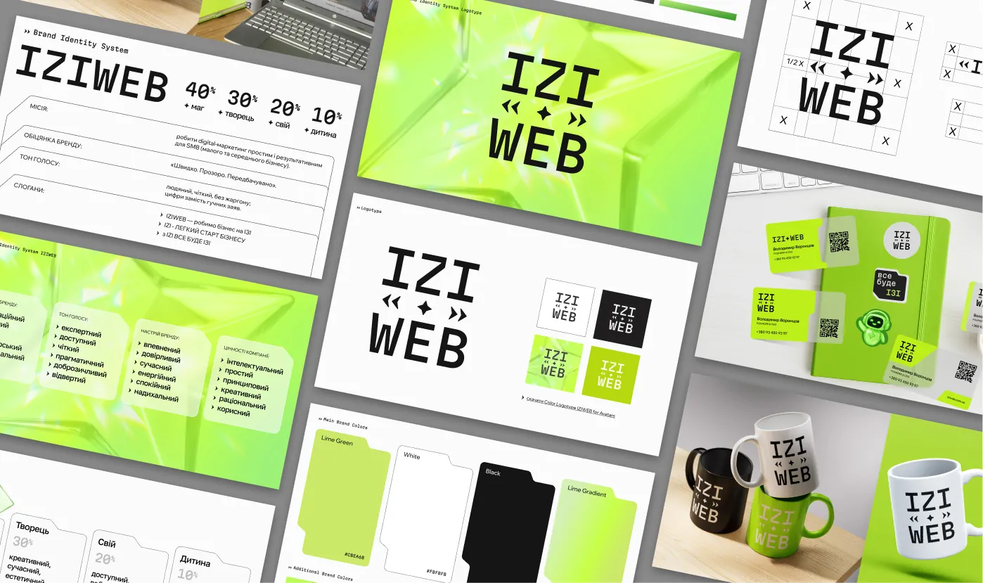 Iziweb digital agency website ui ux